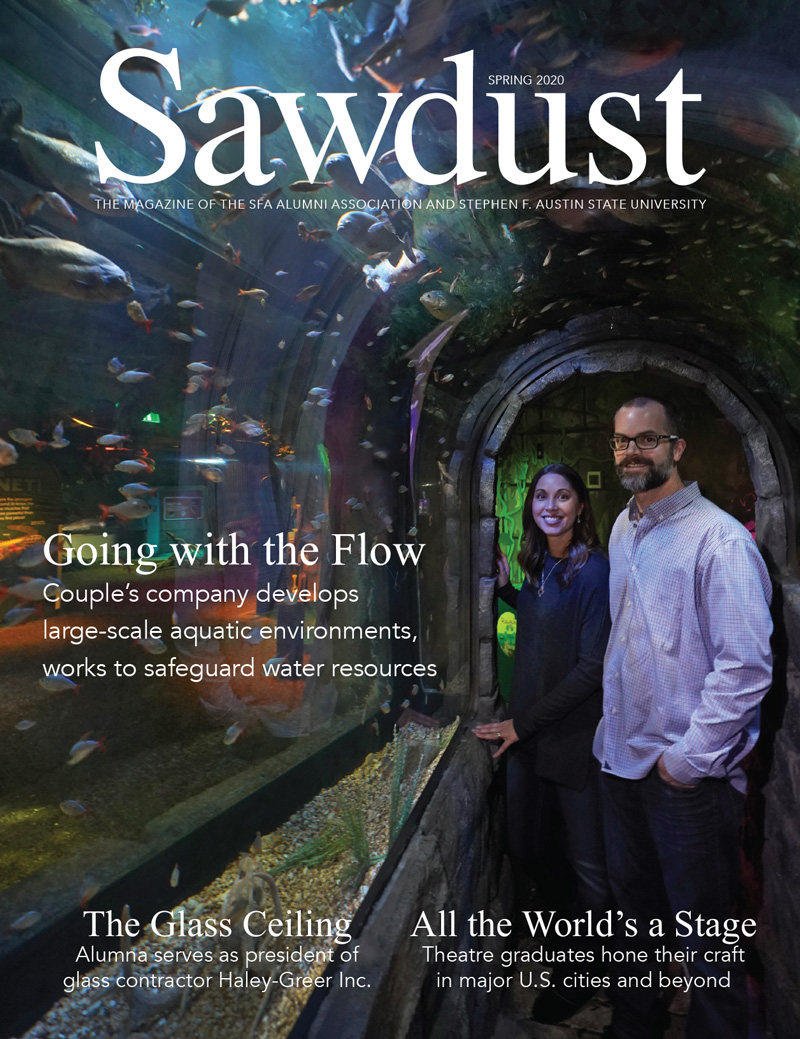 The SFA Office of Public Affairs called on Point A Media to help produce Sawdust Magazine for SFA Alumni Association members.