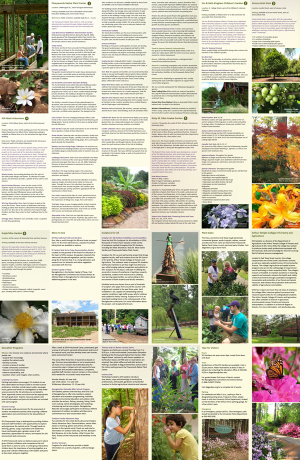 Point A Media designed a comprehensive brochure for SFA Gardens