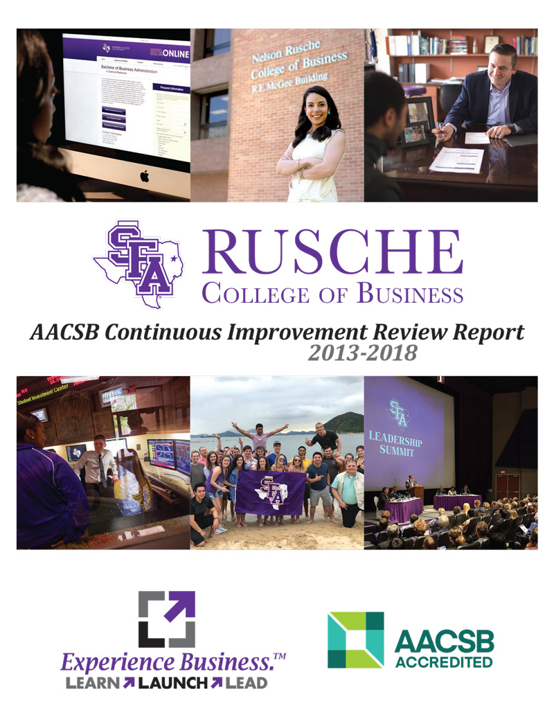 Rusche College of Business at SFA called on Point A Media to help produce their AACSD report.